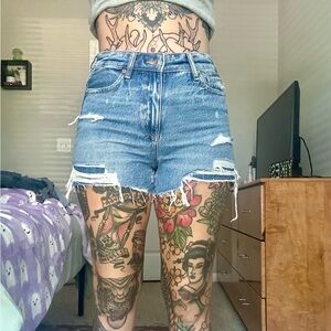 american eagle high waisted shorts